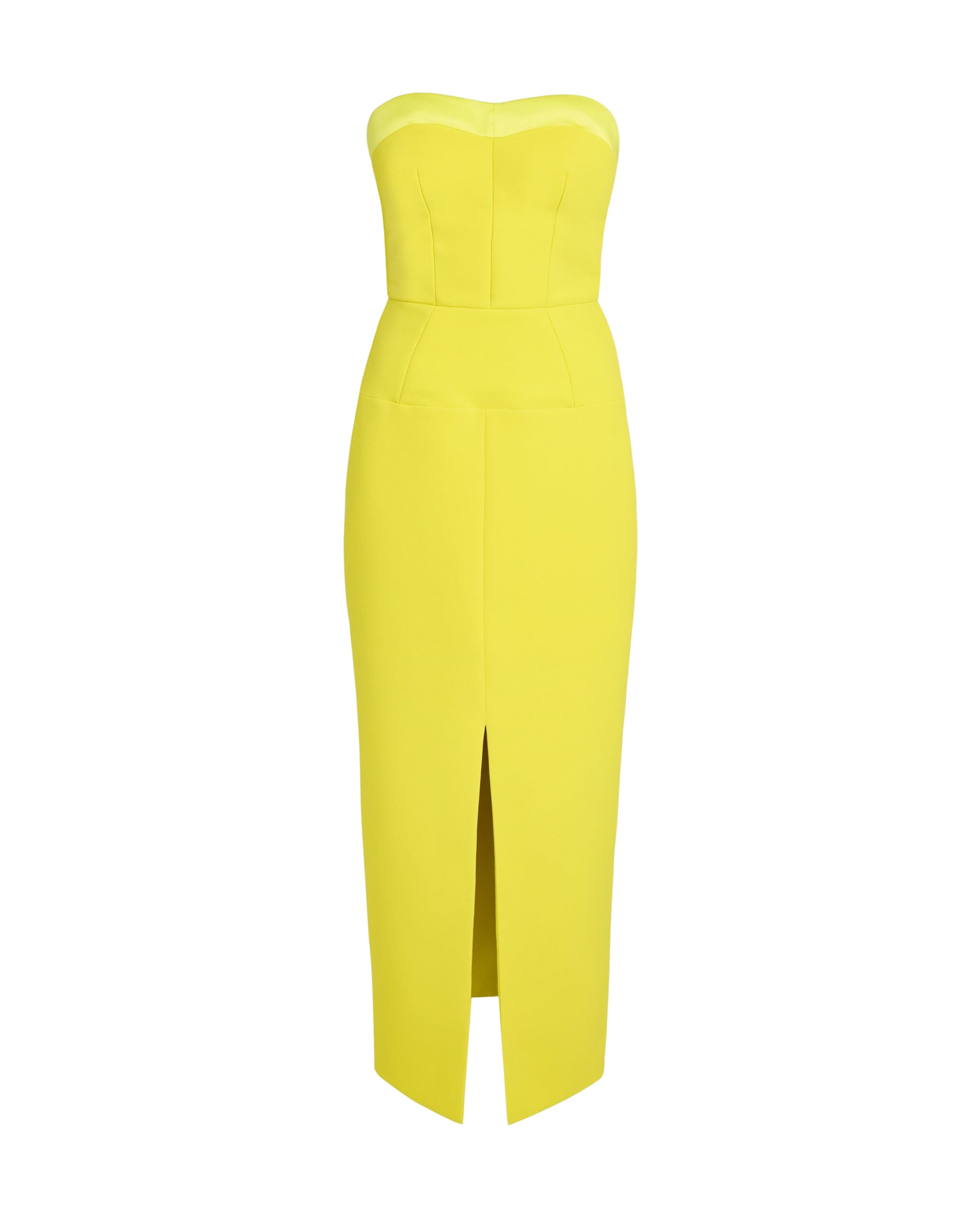 Safiyaa Sydney Chartreuse Midi Dress