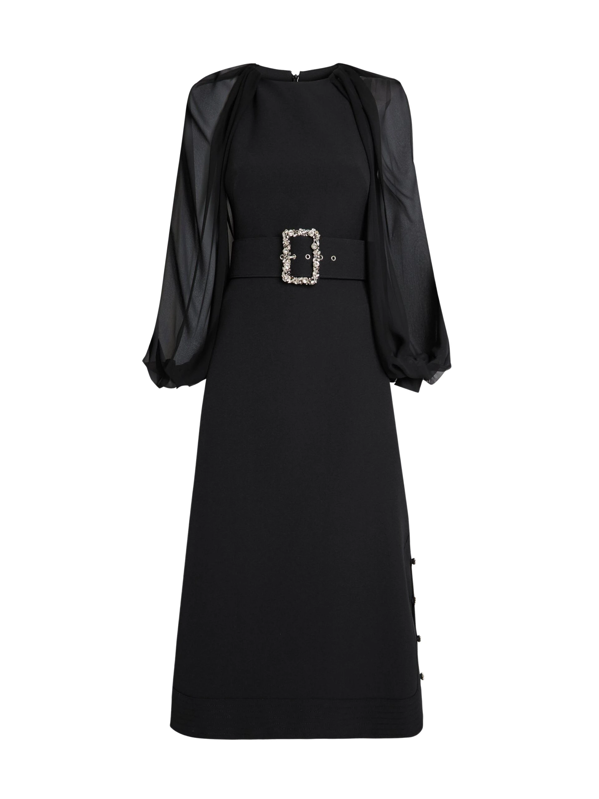 Safiyaa-Viola-Midi-Dress-in-Black-scaled23339_nobg Safiyaa Dresses luxury Clothing from Luxury Handbags Marketplace