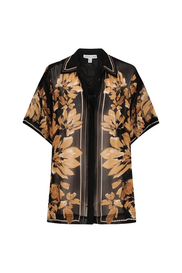 Shona-Joy-Bleeker-Short-Sleeve-Shirt-632766_nobg Shona Joy Multicolour Tops luxury Clothing from Luxury Handbags Marketplace