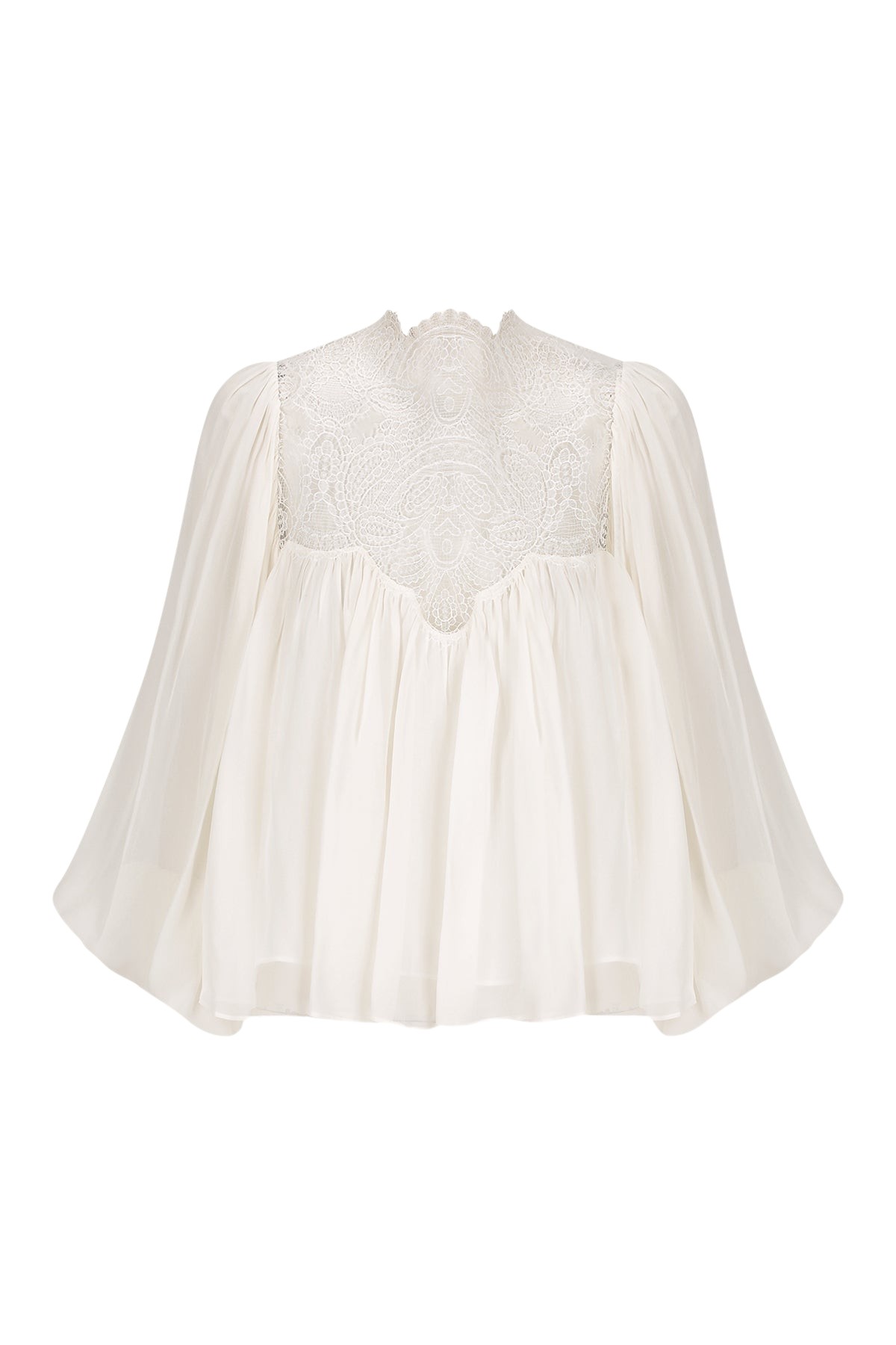 Shona Joy Emory Lace Blouse – Ivory