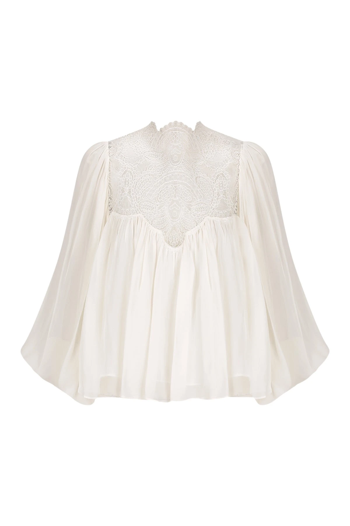 Shona-Joy-Emory-Lace-Blouse-Ivory-677568_nobg Shona Joy Ivory Tops luxury Clothing from Luxury Handbags Marketplace