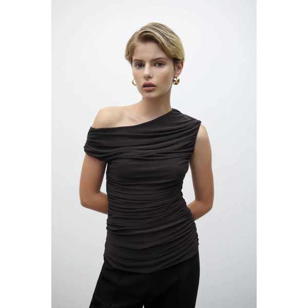 Shona Joy Brown Tops luxury Clothing from  Luxury Handbags Marketplace