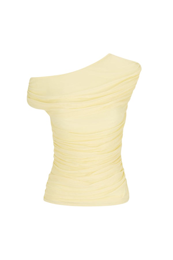 Shona Joy Mira Off Shoulder Top – Sherbet Yellow