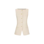 Shona-Joy-Newman-Vest-Parchment-616749_nobg Shona Joy Neutrals Jackets luxury Clothing from Luxury Handbags Marketplace