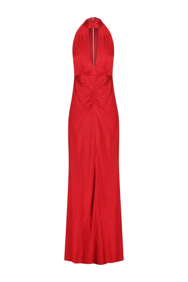 Shona Joy Tatum Halter Neck Maxi Dress – Grenadine