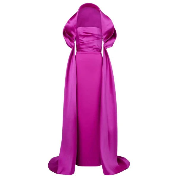 Solace London Pink The Vera Maxi Dress in Fuchsia luxury Clothing from  Luxury Handbags Marketplace
