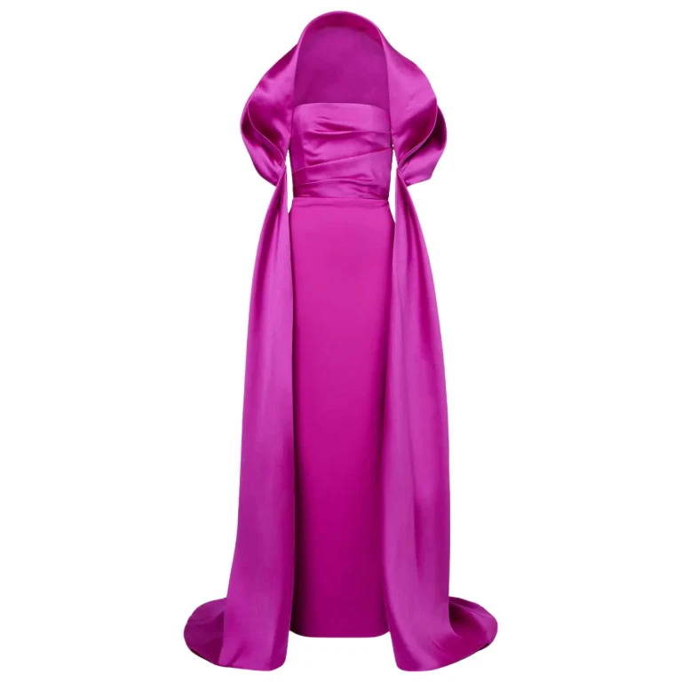 Solace London Pink The Vera Maxi Dress in Fuchsia luxury Clothing from  Luxury Handbags Marketplace