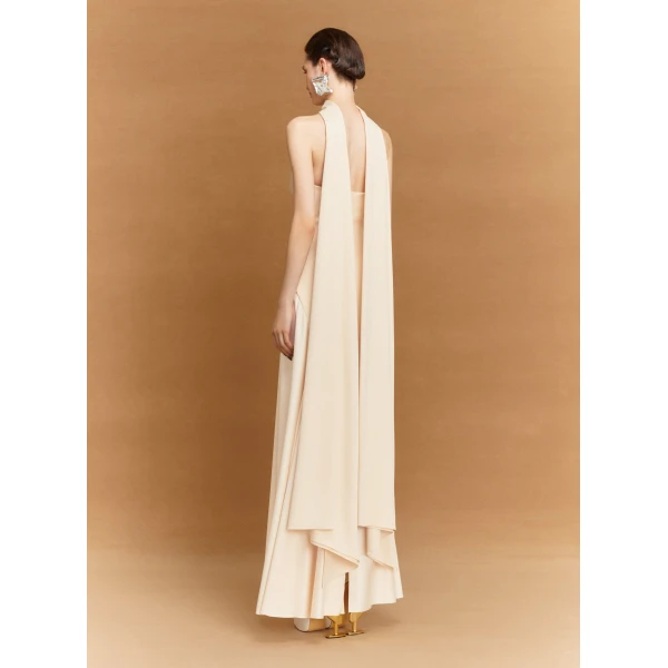 Solace London Neutral The Cece Maxi Dress in Alabaster