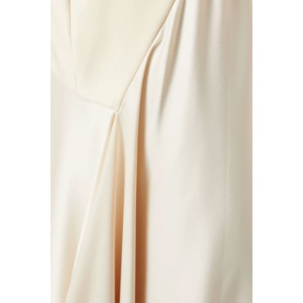 Solace London Neutral The Cece Maxi Dress in Alabaster