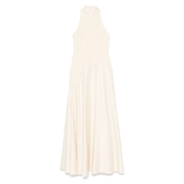 Solace London Neutral The Cece Maxi Dress in Alabaster