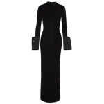 Solace London Black The Chloe Maxi Dress in Black luxury Clothing from  Luxury Handbags Marketplace