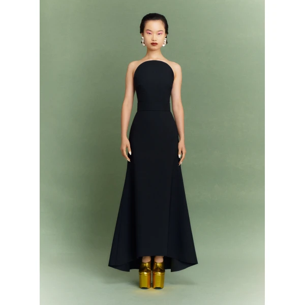 Solace London Black The Ember Maxi Dress in Black