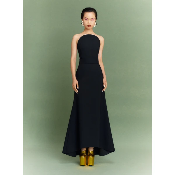 Solace London Black The Ember Maxi Dress in Black