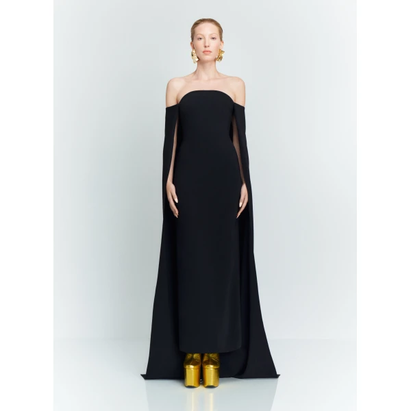 Solace London Black The Fia Maxi Dress in Black