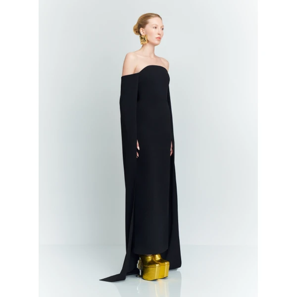 Solace London Black The Fia Maxi Dress in Black