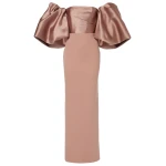 Solace London Brown The Floris Maxi Dress in Cocoa luxury Clothing from  Luxury Handbags Marketplace
