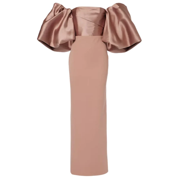 Solace London Brown The Floris Maxi Dress in Cocoa luxury Clothing from  Luxury Handbags Marketplace