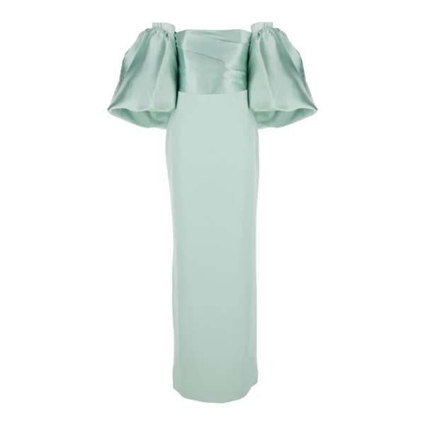 Solace London Green The Floris Maxi Dress in Opal