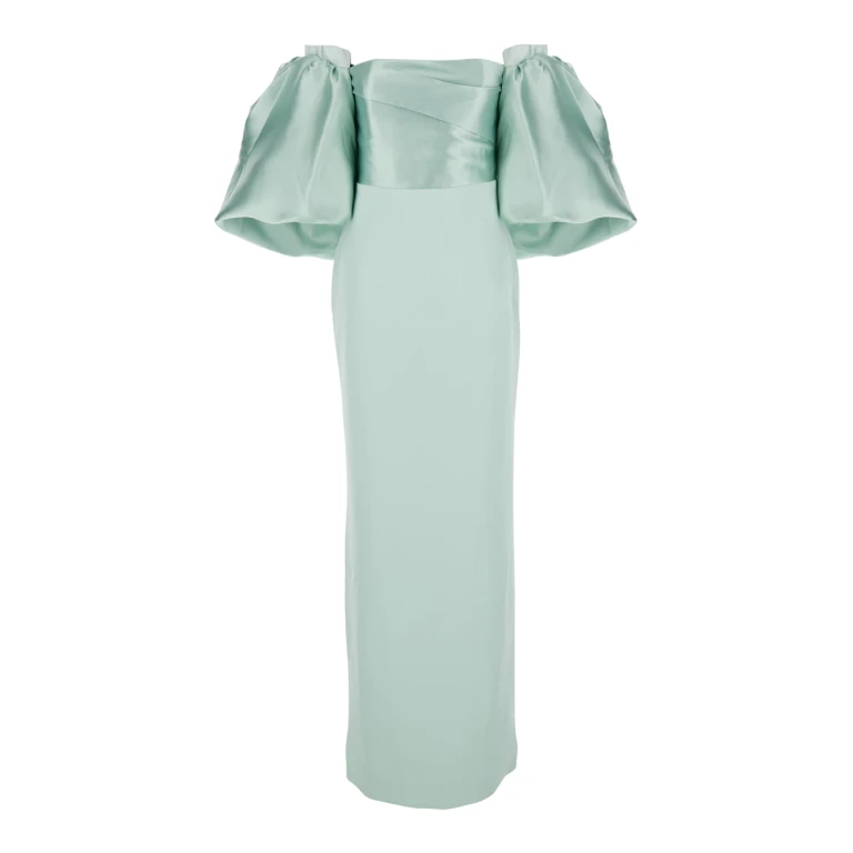 Solace London Green The Floris Maxi Dress in Opal