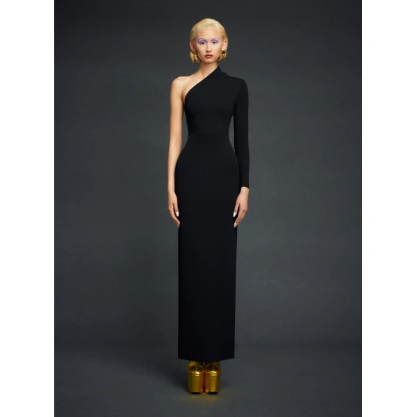 Solace London Black The Joana Maxi Dress in Black