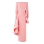 Solace London Pink The Kiana Maxi Dress in Putty Pink