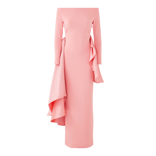 Solace London Pink The Kiana Maxi Dress in Putty Pink