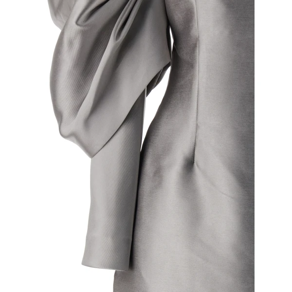 Solace London Gray The Laylah Maxi Dress in Pewter