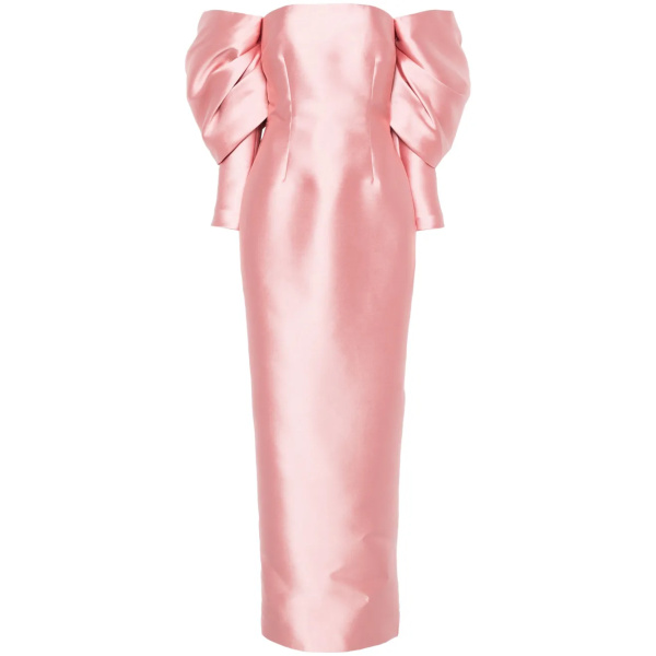 Solace London Pink The Laylah Maxi Dress in Putty Pink