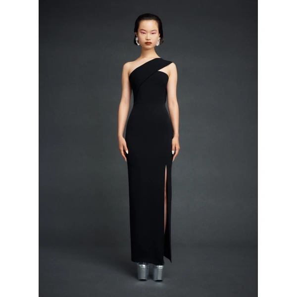 Solace London Black The Lois Maxi Dress in Black