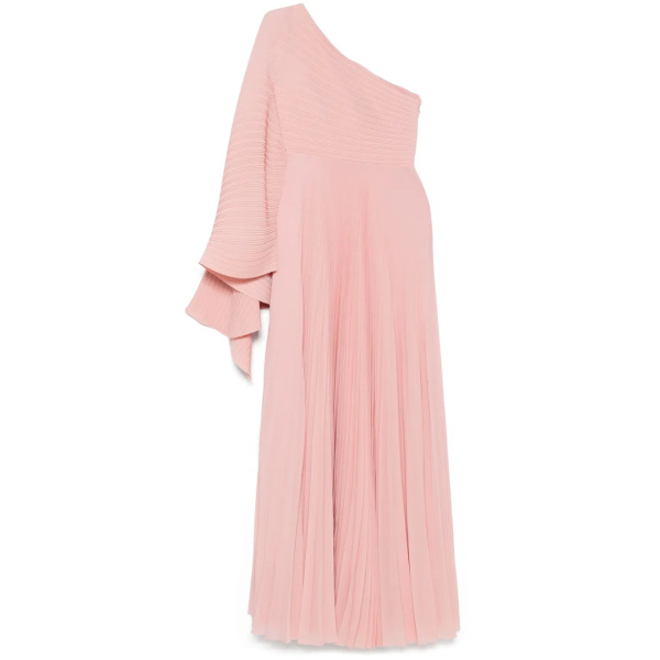 Solace London Pink The Maci Maxi Dress in Putty Pink