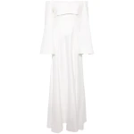Solace London Ivory The Rina Maxi Dress in Cream
