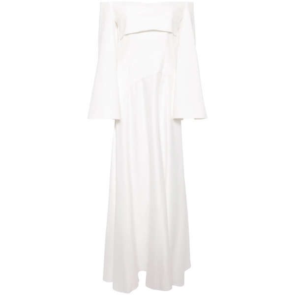 Solace London Ivory The Rina Maxi Dress in Cream