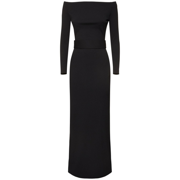 Solace London Black The Sabina Maxi Dress in Black