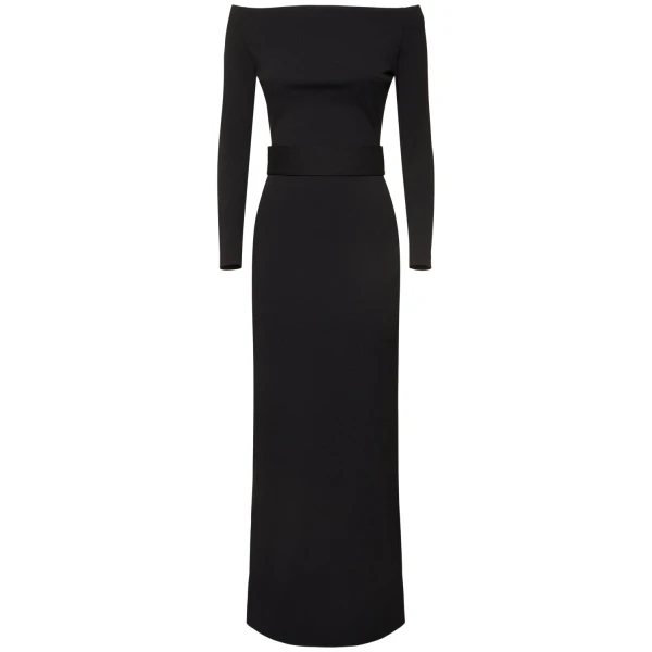 Solace London Black The Sabina Maxi Dress in Black