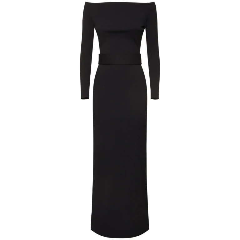 Solace London Black The Sabina Maxi Dress in Black