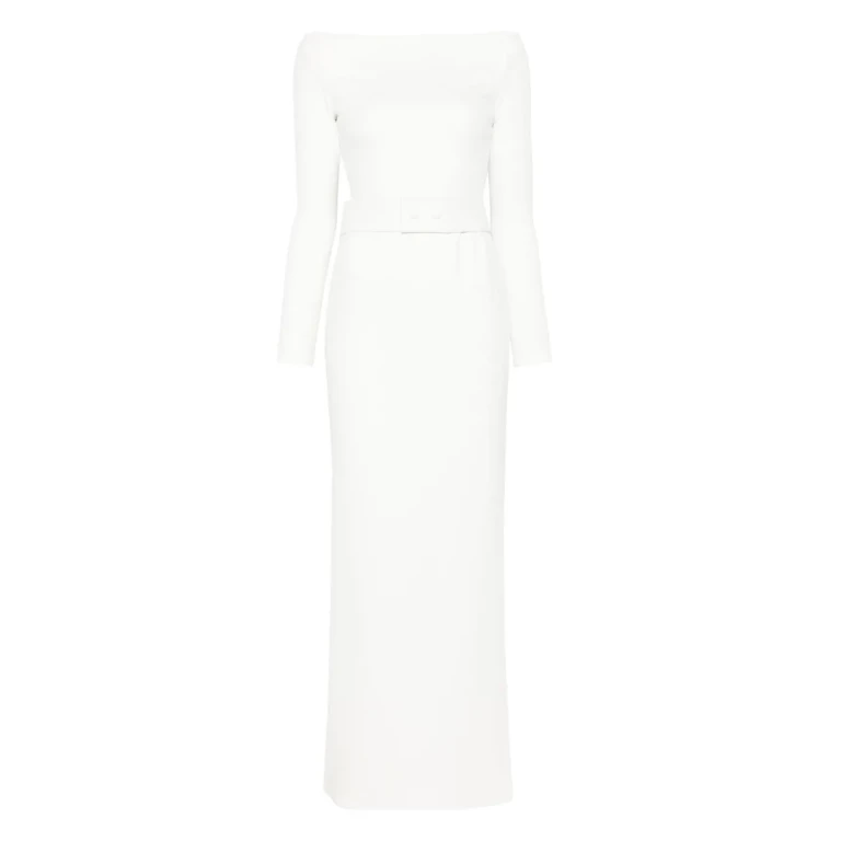 Solace London Ivory The Sabina Maxi Dress in Cream