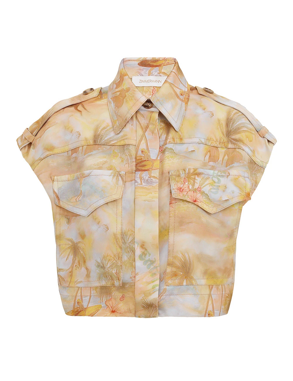 Zimmermann Balance Crop Shirt Zimmermann dress