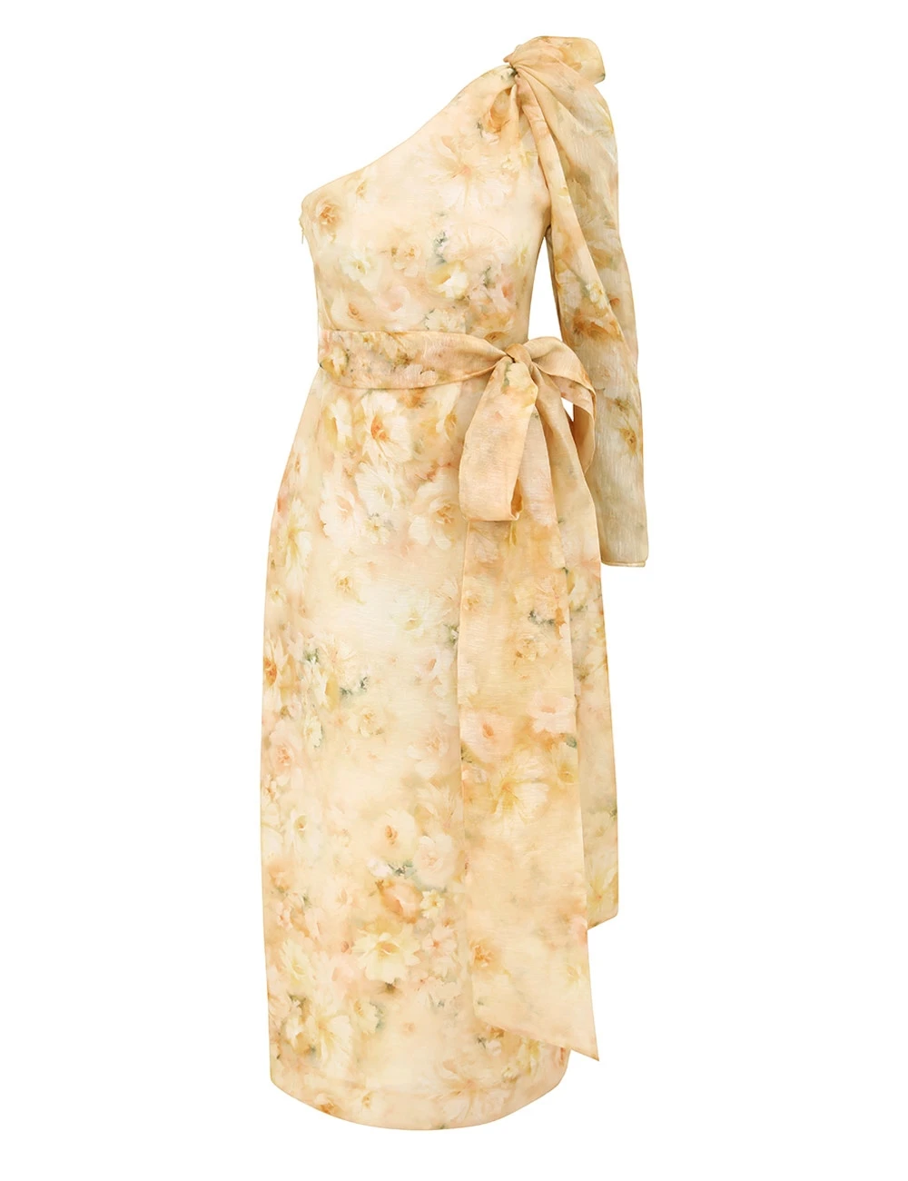 Zimmermann Crush Asymmetrical Midi Dress Zimmermann dress