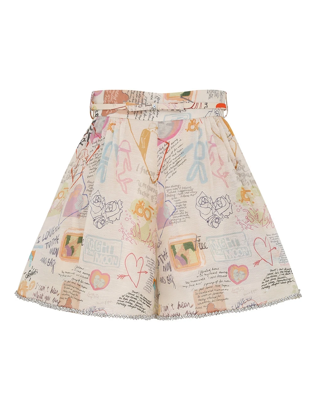 Zimmermann Crush Belted Tuck Skort Zimmermann dress