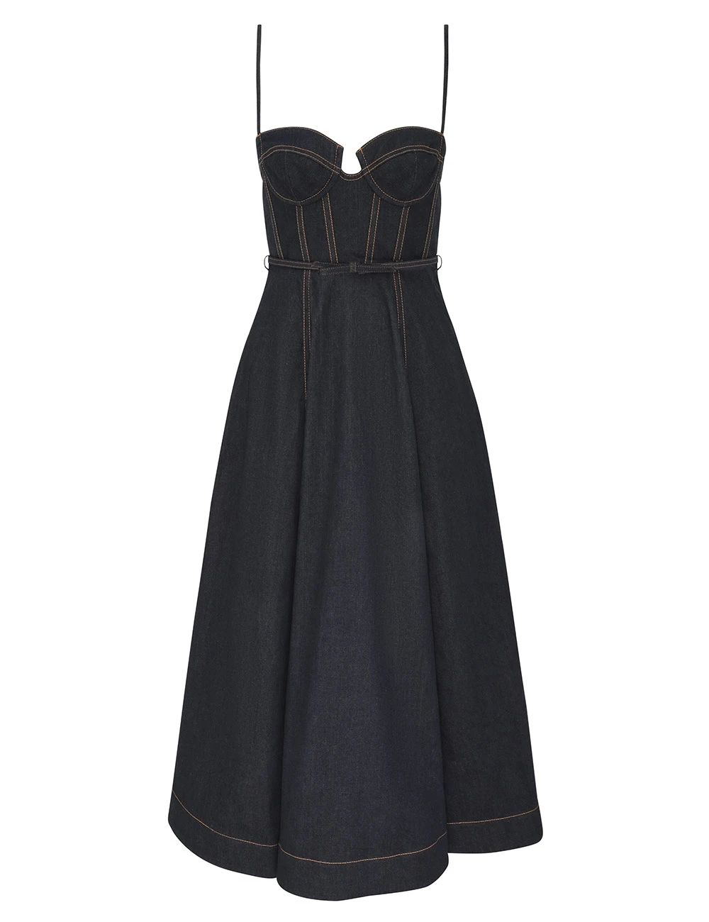 Zimmermann Crush Denim Corset Dress Zimmermann dress