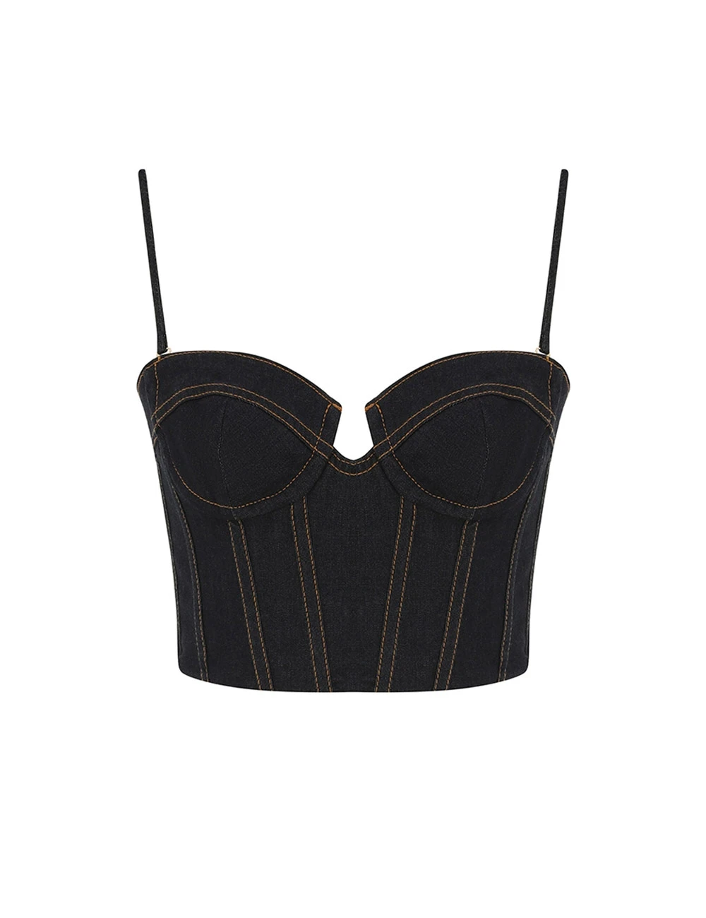 Zimmermann Crush Denim Corset Top Zimmermann dress