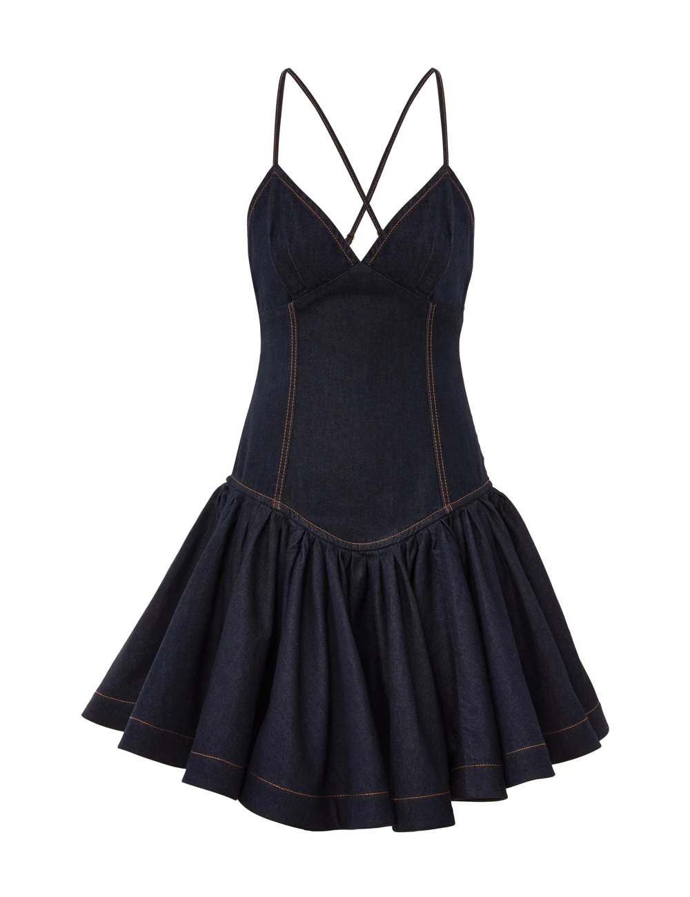 Zimmermann Crush Denim Mini Dress Zimmermann dress