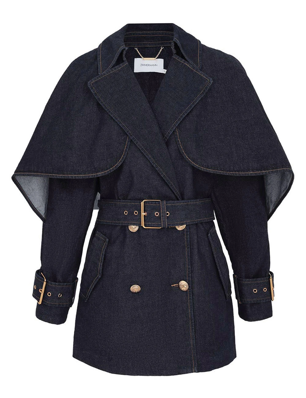 Zimmermann Crush Denim Trench Coat Zimmermann dress