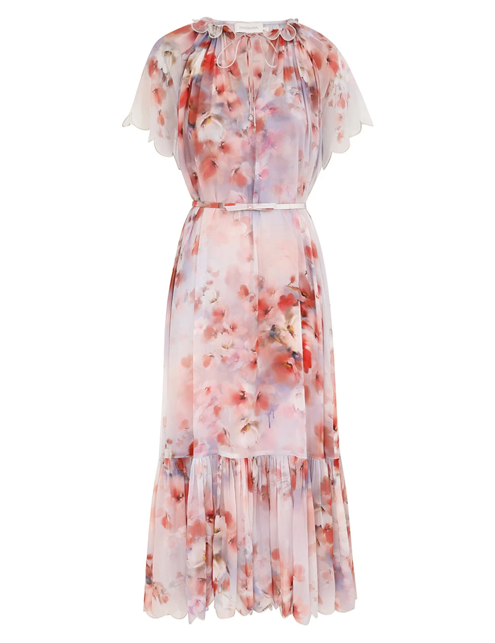 Zimmermann Crush Flutter Midi Dress Zimmermann dress