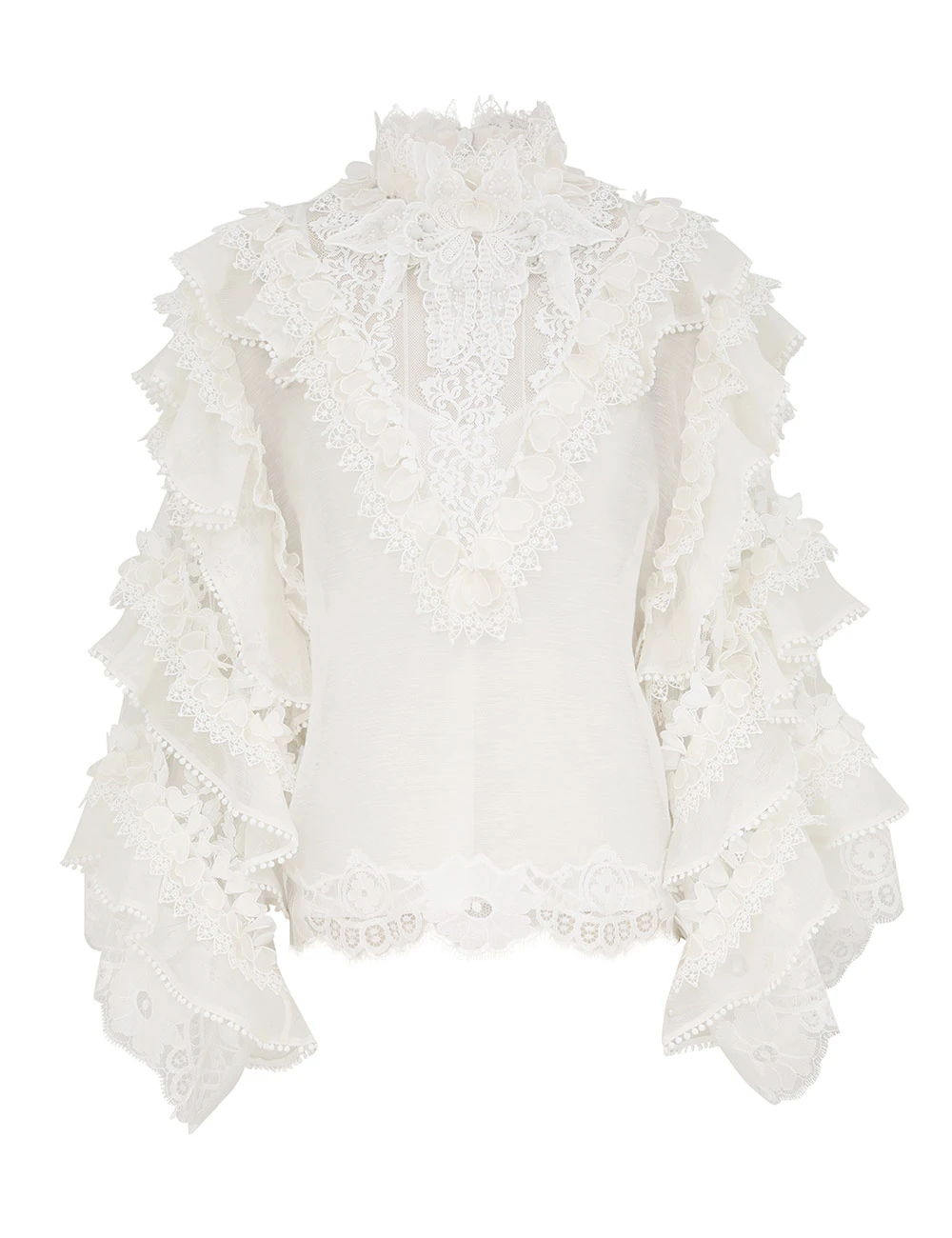 Zimmermann Crush Heart Trim Blouse Zimmermann dress