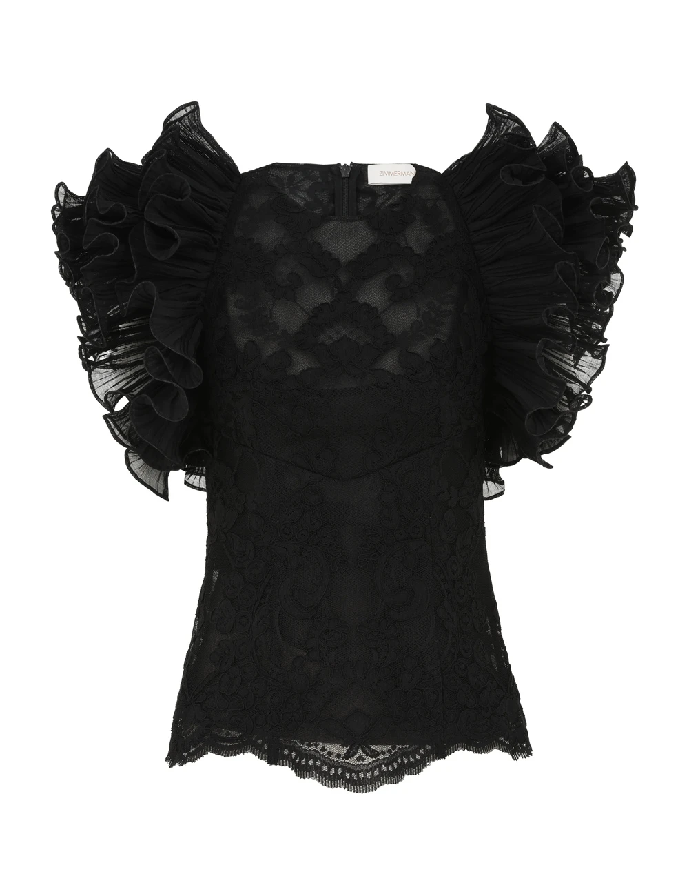 Zimmermann Crush Lace Frill Bodice Zimmermann dress