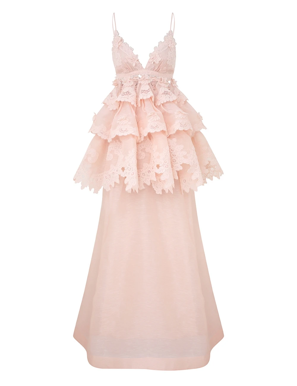Zimmermann Crush Tiered Lace Maxi Dress Zimmermann dress