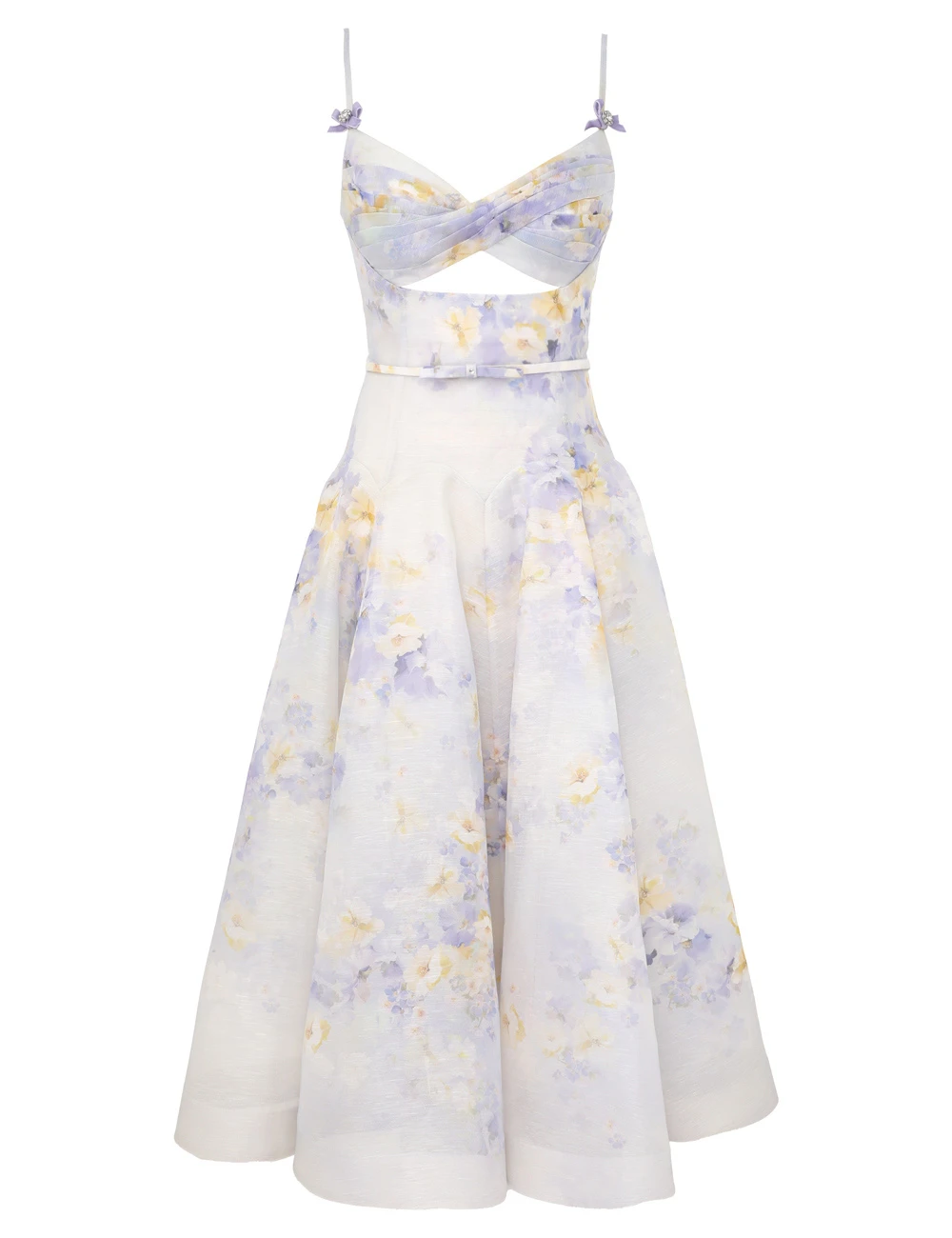 Zimmermann Crush Twist Front Midi Dress Zimmermann dress