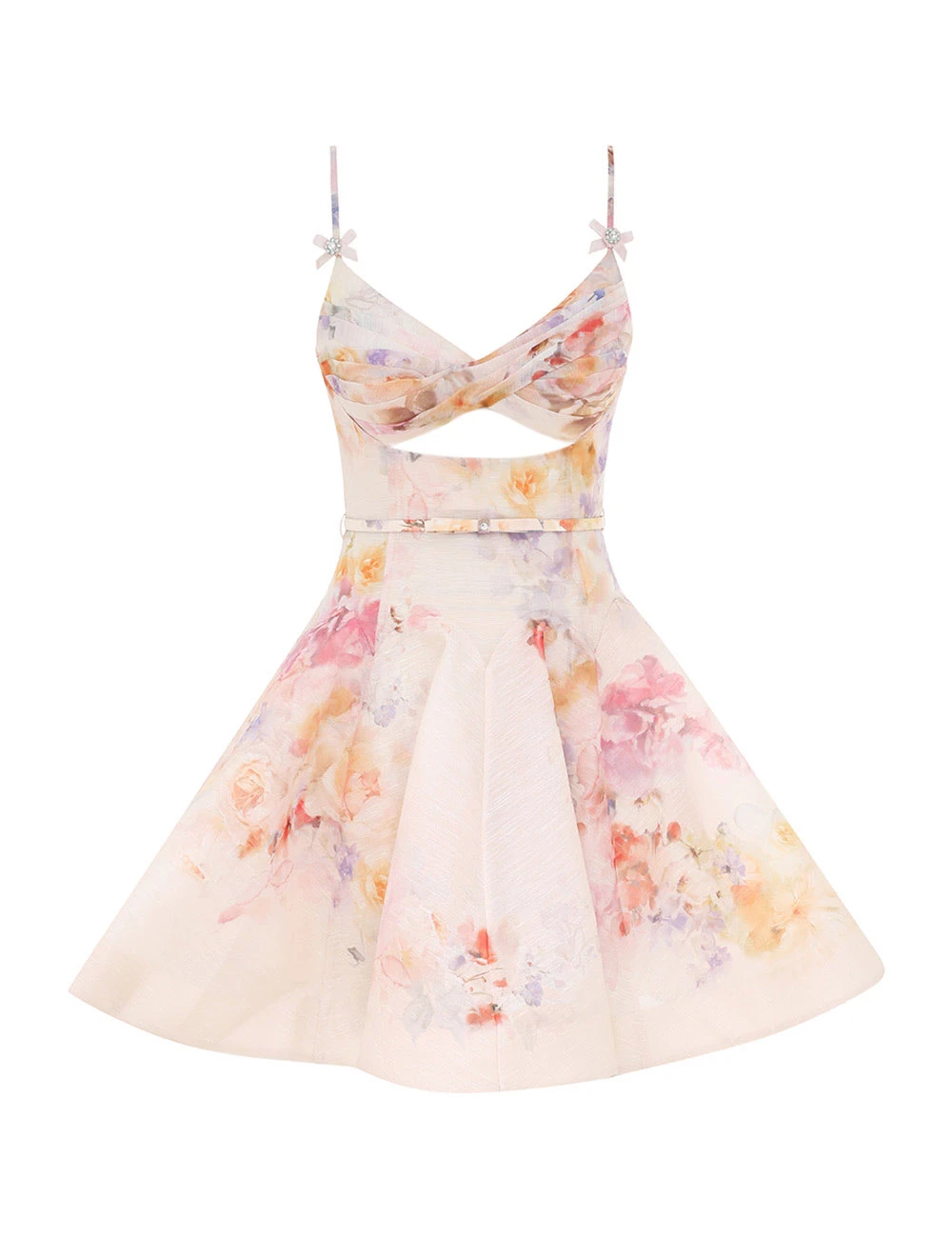 Zimmermann Crush Twist Front Mini Dress Zimmermann dress