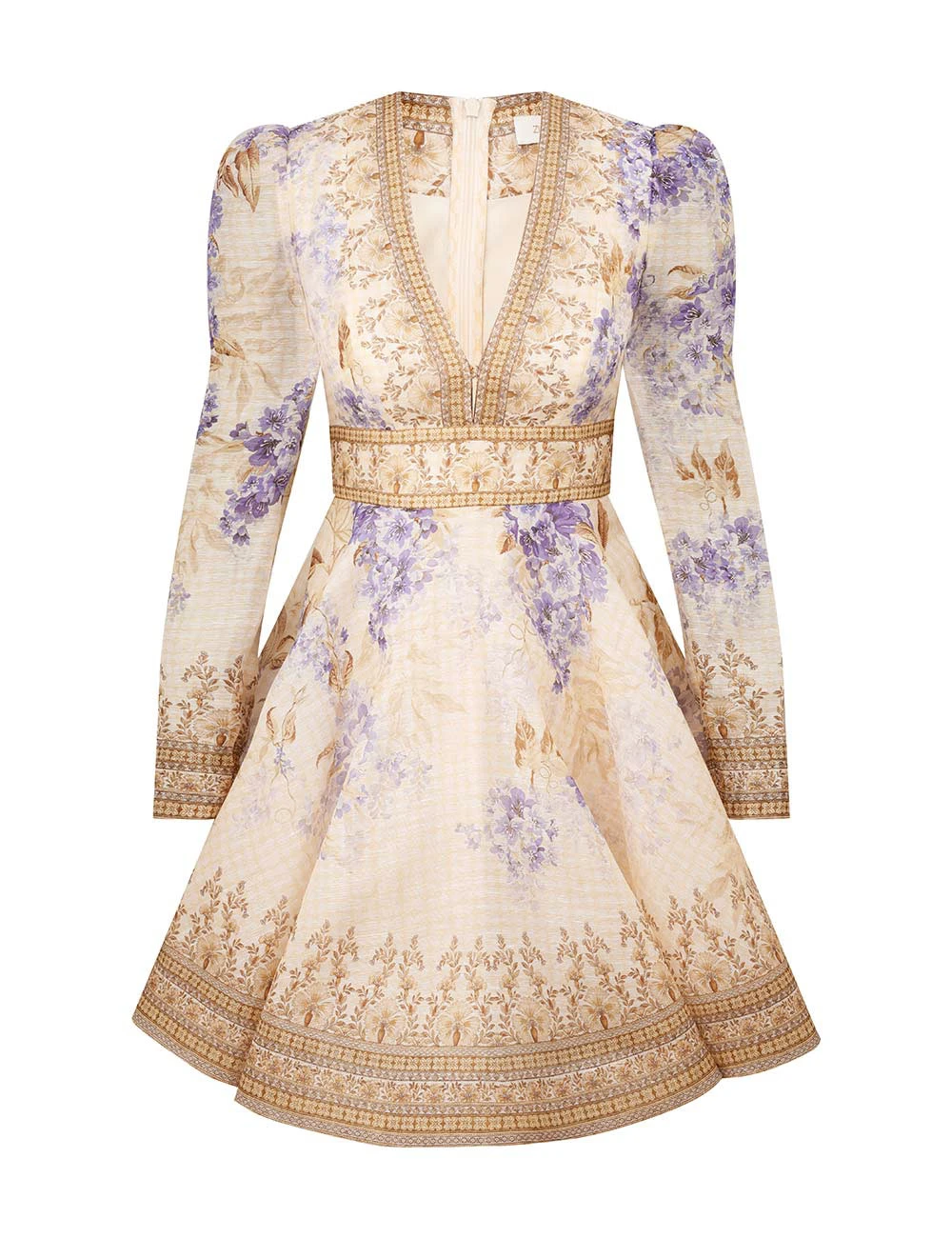 Zimmermann Dawning Plunge Mini Dress Zimmermann dress